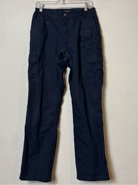5.11 Tactical Kids Navy Cargo Pants - Tactical Multi-Pocket Design size 10 Long